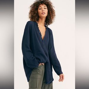 We The Free Summer Daydream Buttondown navy